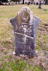 Headstone of Jane E.  Campbell
