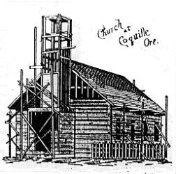 Original Coquille Christian Church Building Construction